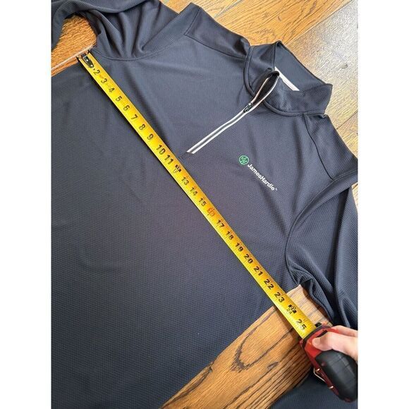James Hardie Sporttek Black Quarter Zip Long sleeve Large NWOT - Picture 5 of 6